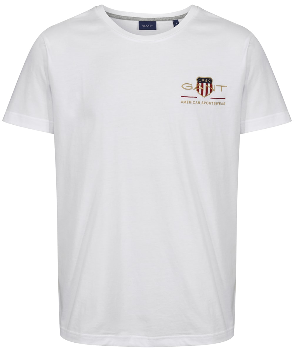 Men's GANT Archive Shield Emblem Short Sleeved T-Shirt