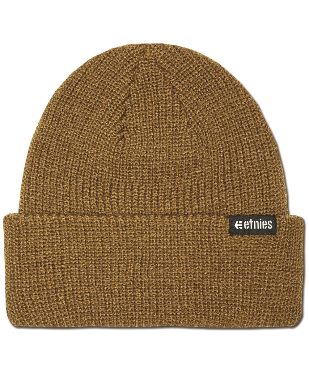 View Mens Etnies Warehouse Wide Rib Knit Beanie Tobacco One size information