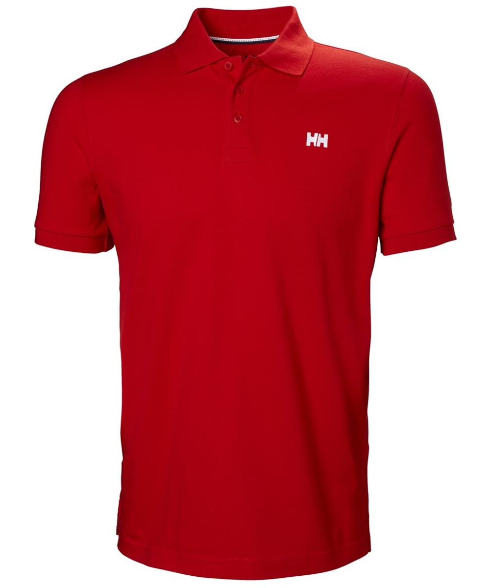 View Mens Helly Hansen Transat Short Sleeved Polo Shirt Alert Red XL information