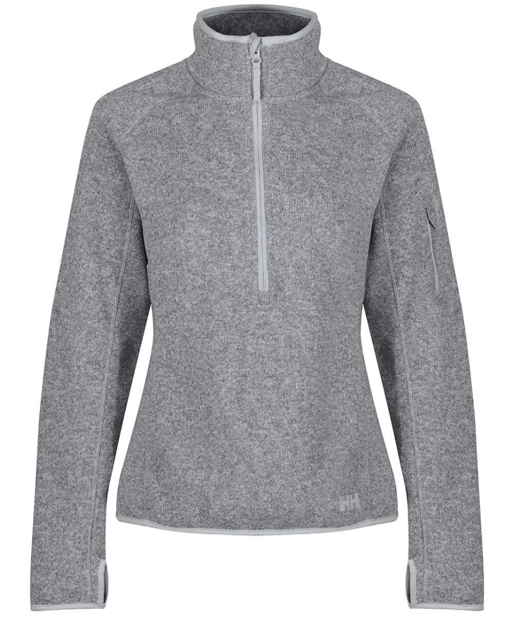 View Womens Helly Hansen Varde Half Zip 20 Sweatshirt Grey Fog L information