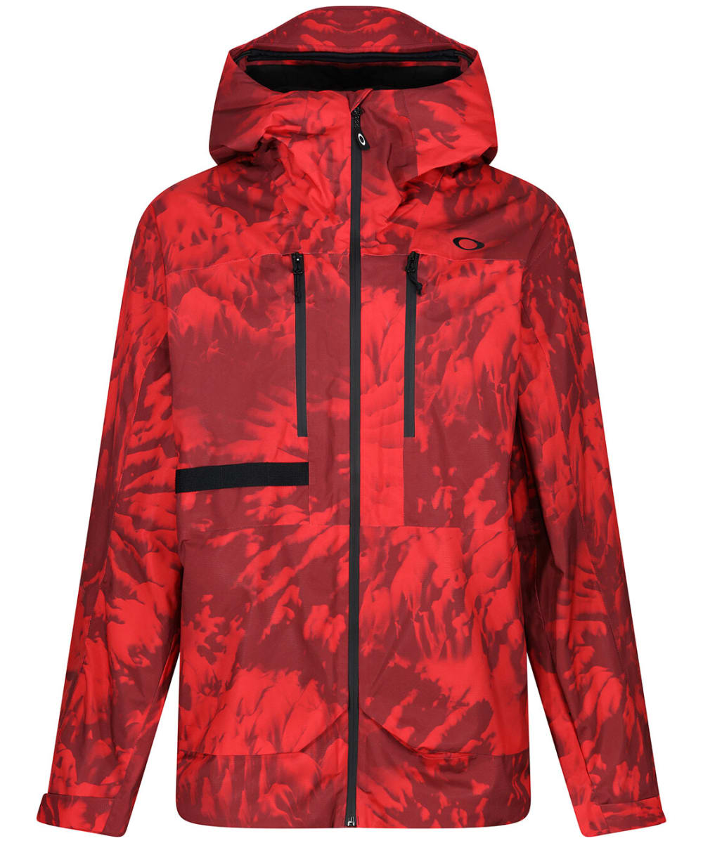 View Mens Oakley Tc Earth Waterproof Shell Jacket Red Mountain XL information
