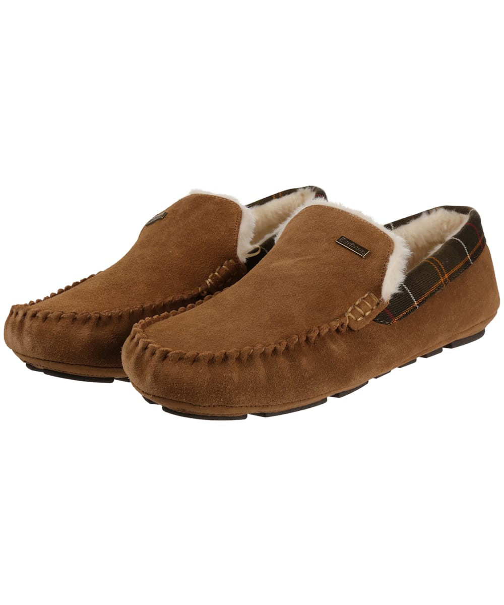 View Mens Barbour Monty House Suede Slippers Camel UK 9 information