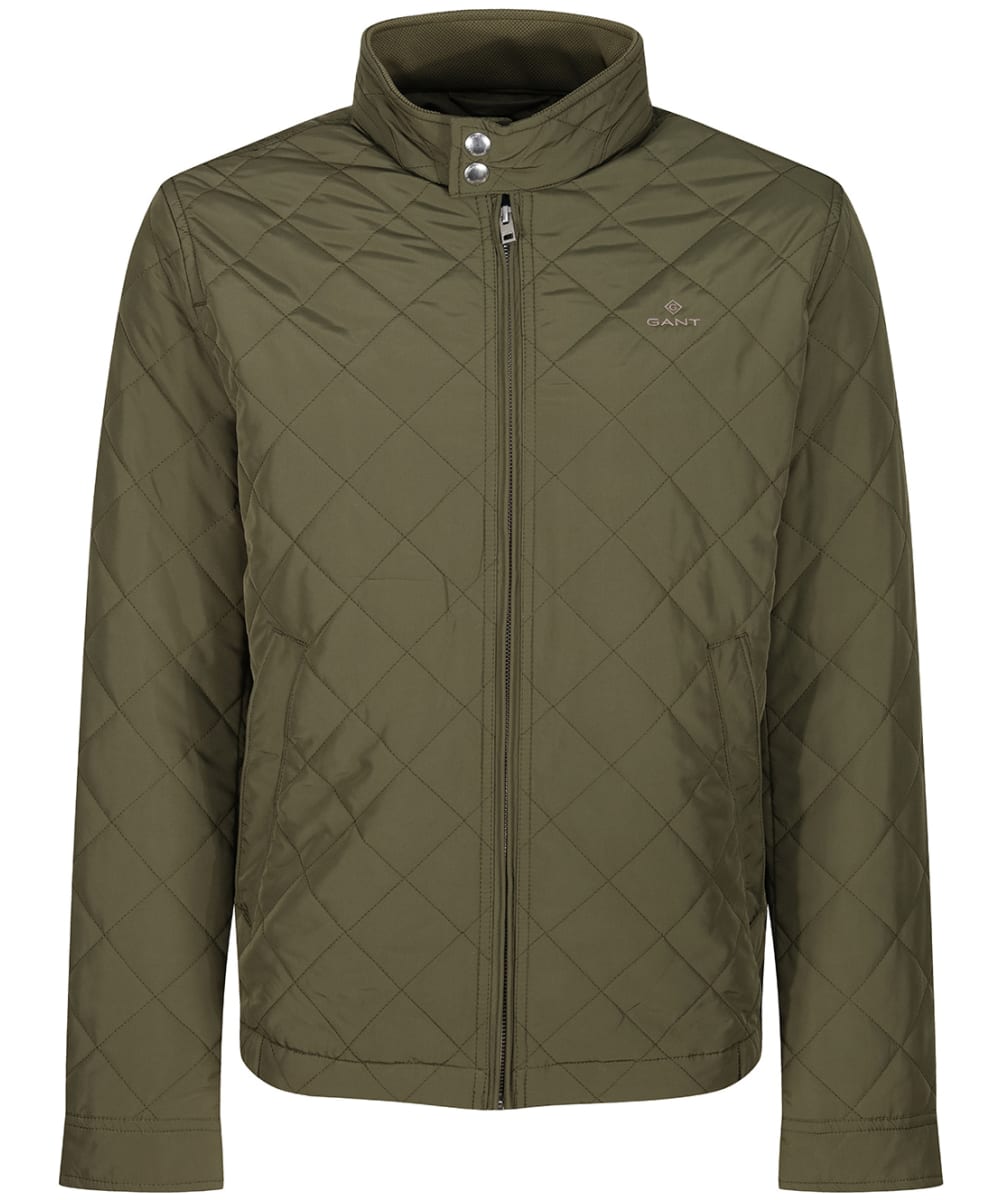 View Mens GANT Windcheater Quilted Jacket Racing Green UK M information