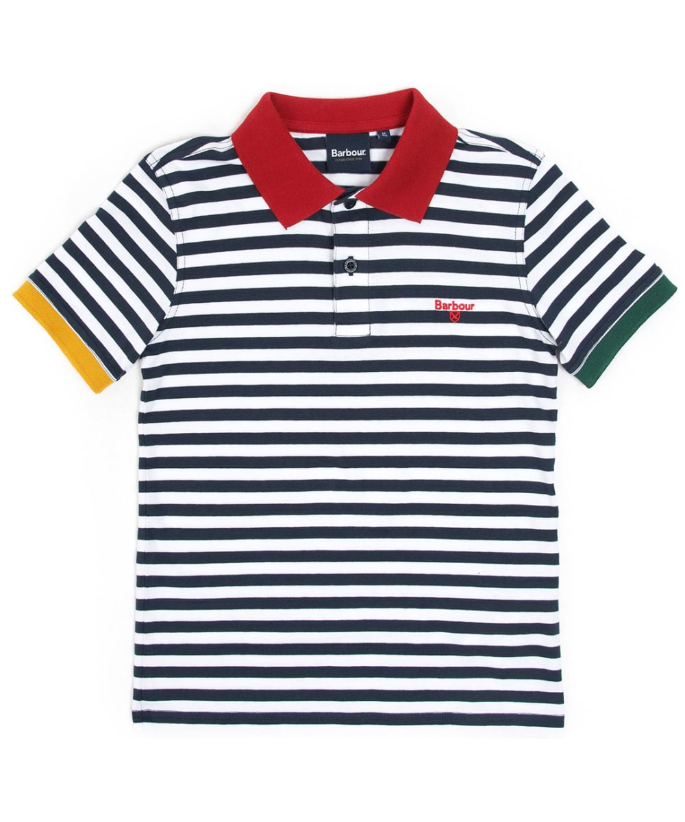 View Boys Barbour Earle Polo Shirt 69yrs Navy 67yrs S information