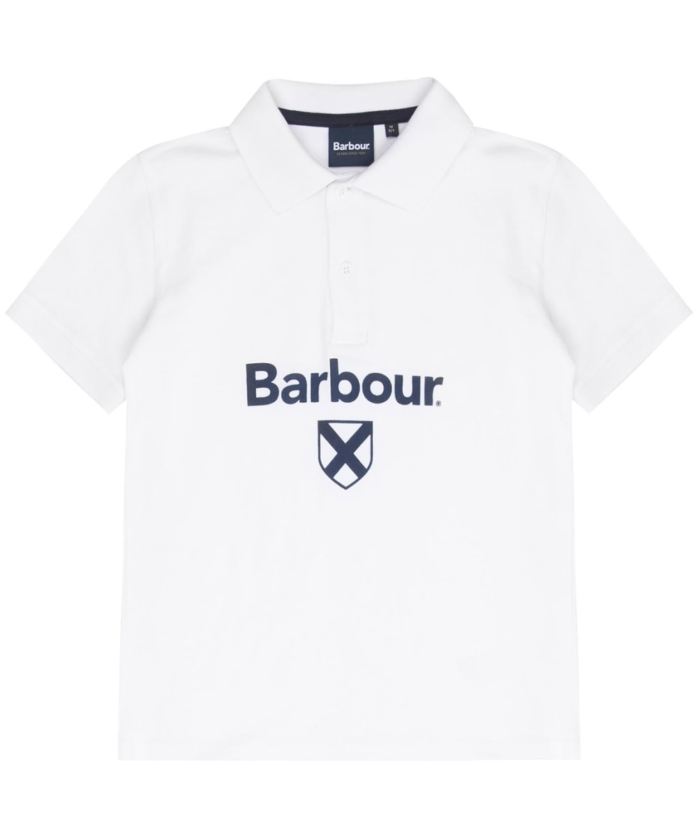 View Boys Barbour Floyd Polo Shirt 1015yrs White 1213yrs XL information