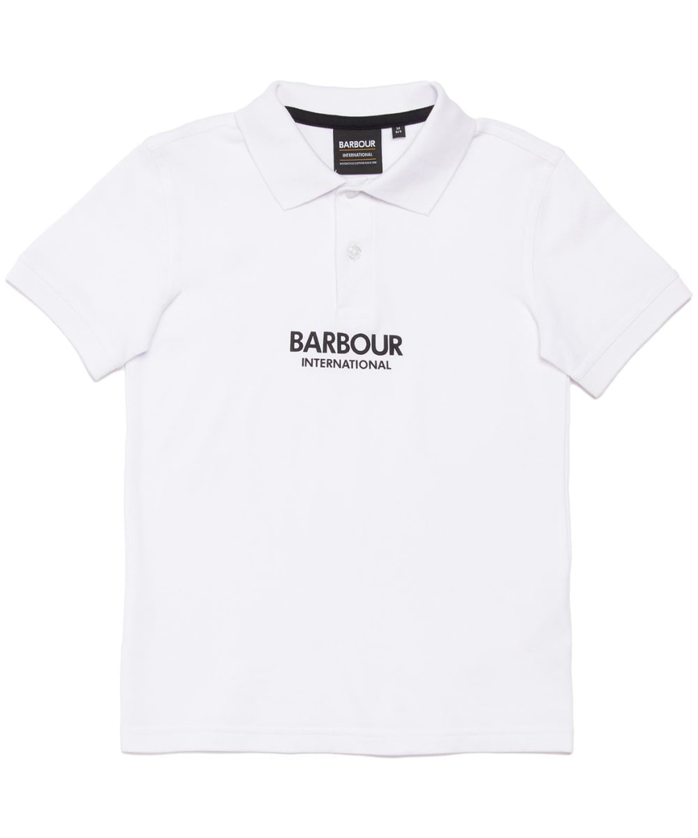 View Boys Barbour International Formula Polo Shirt 1015yrs White 1213yrs XL information