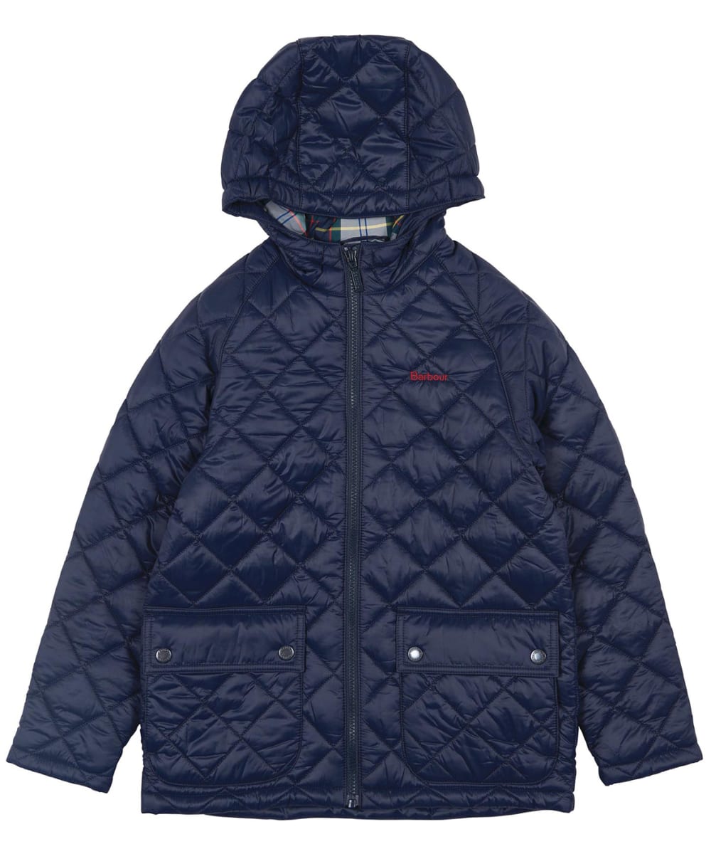 View Boys Barbour Merton Quilted Jacket 1015yrs Navy 1011yrs L information