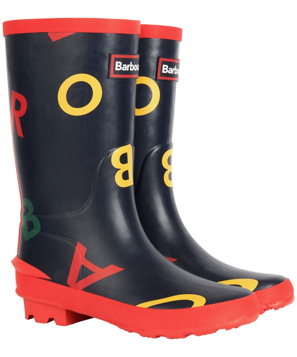 Kid s Barbour Shield Wellington Boots