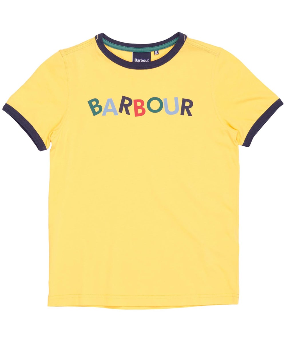 View Boys Barbour Tam TShirt 69yrs Sunbleached Yellow 67yrs S information