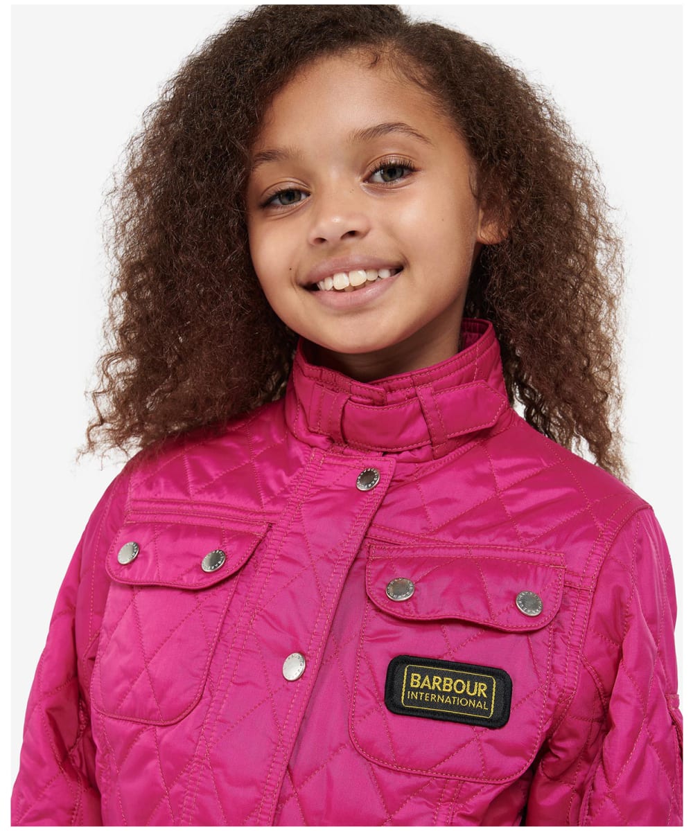 Barbour international clearance pink jacket