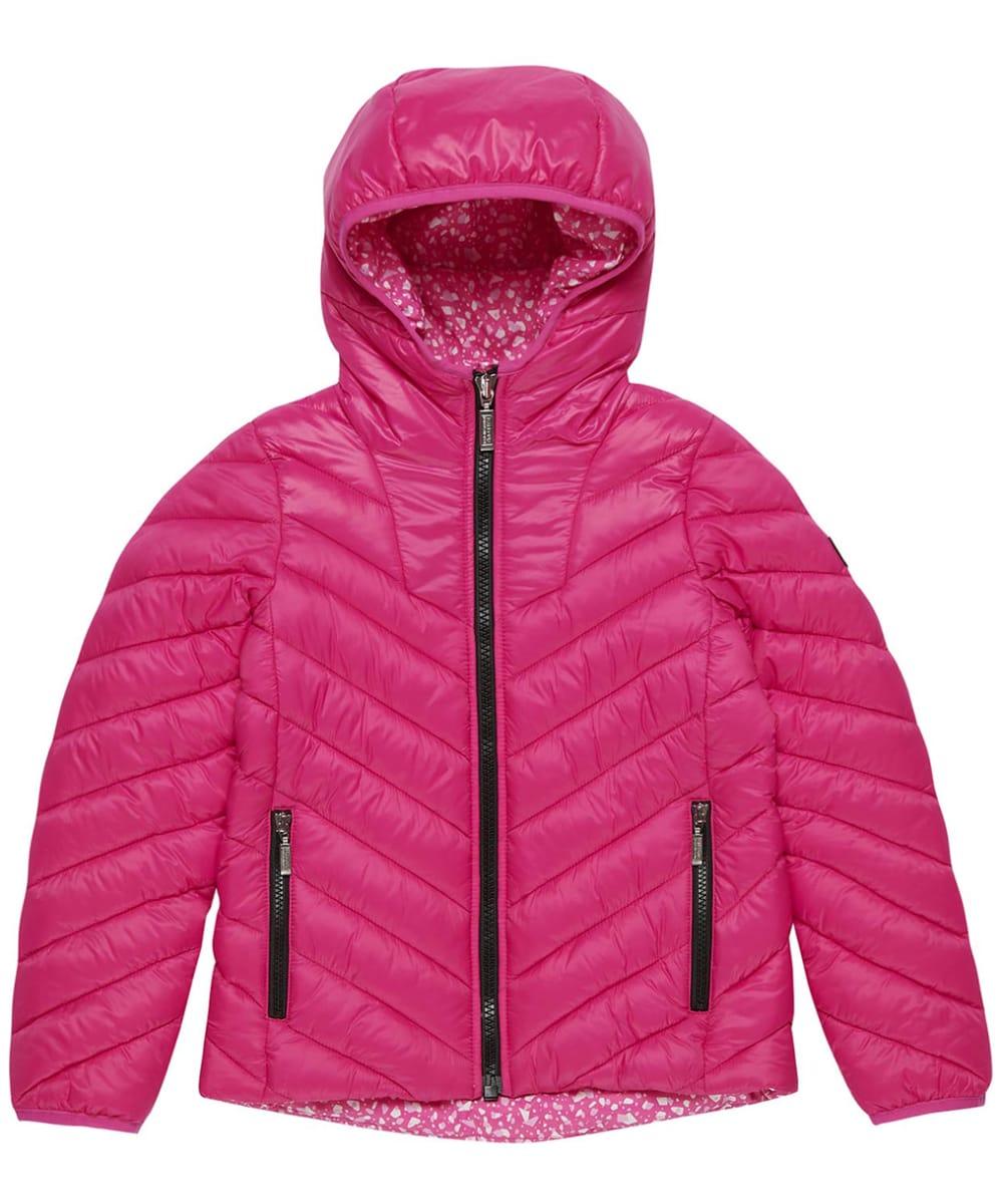 View Girls Barbour International Cosford Quilted Jacket 1016yrs Cerise Cerise Terrazo 1213yrs XL information