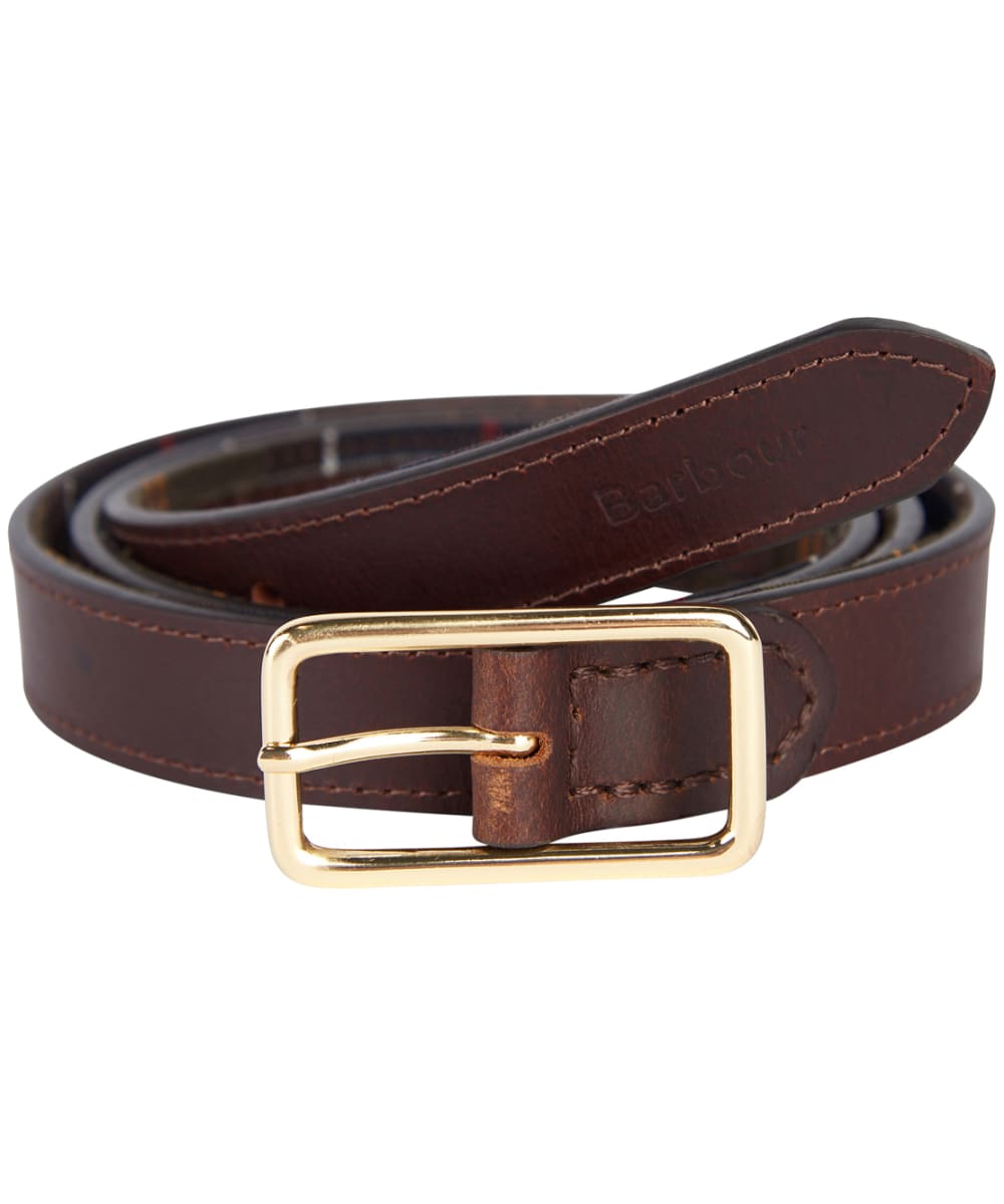 Barbour tartan belt store