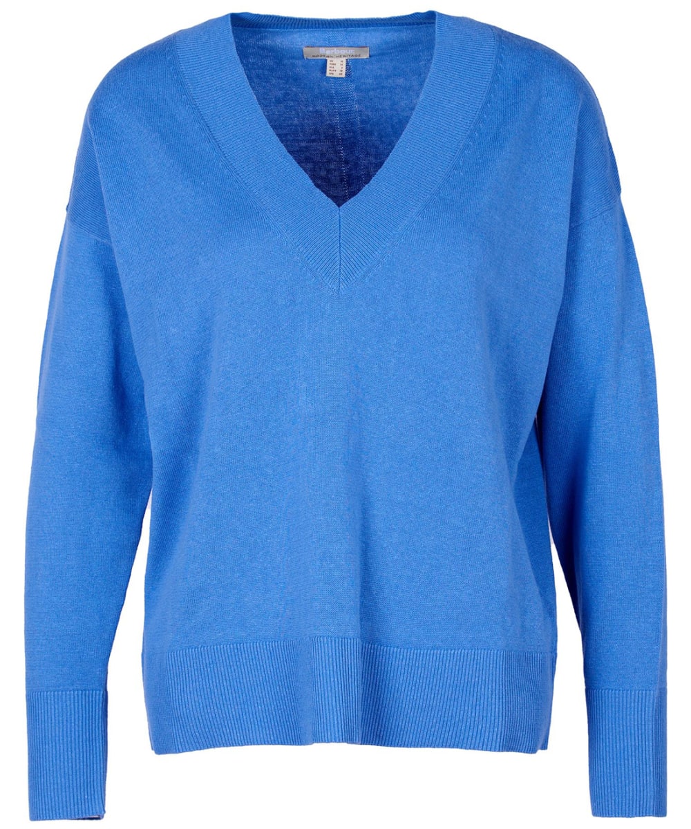 View Womens Barbour Bathgate Knit Bluebell UK 14 information