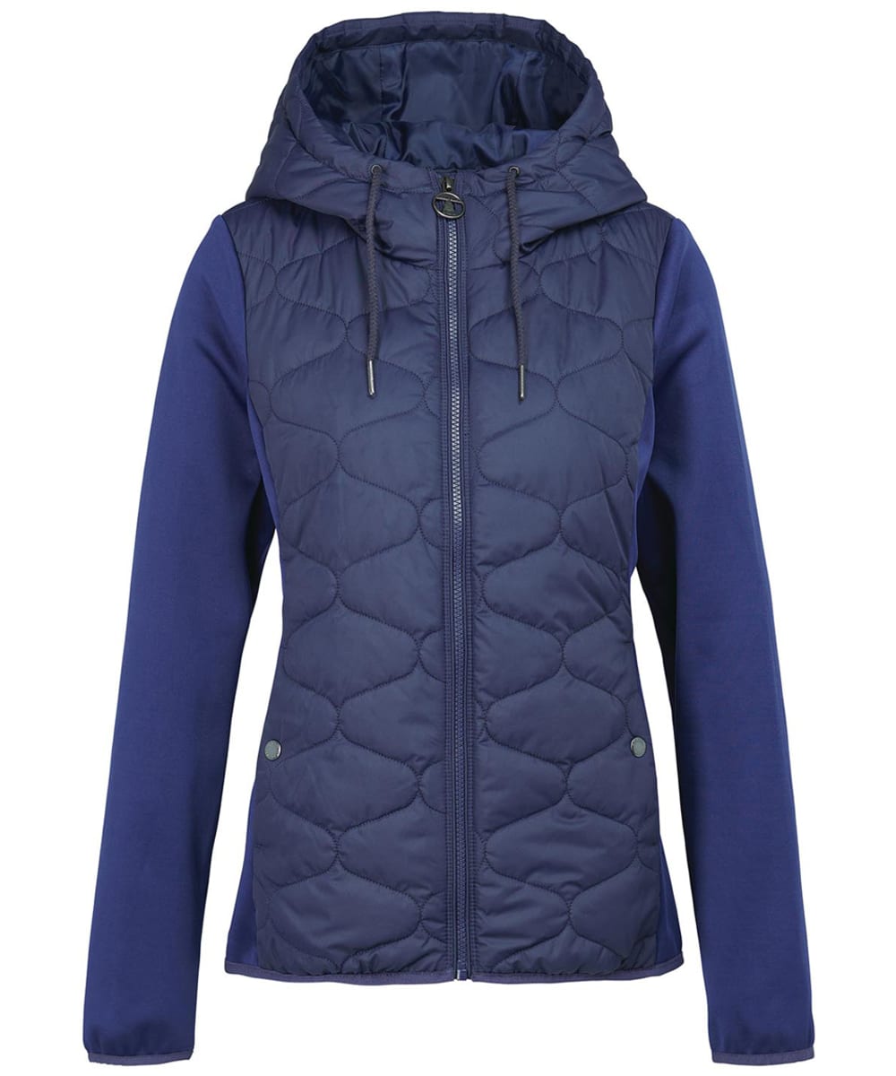 View Womens Barbour Kendra Quilted Sweat Eternal Ink UK 16 information