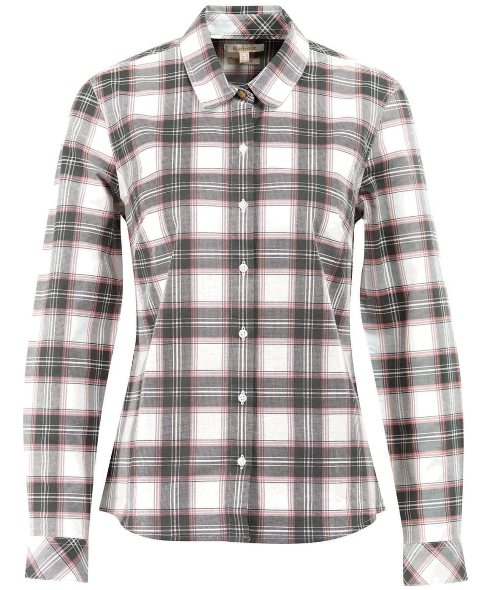 View Womens Barbour Daphne Shirt Cloud Olive Check UK 12 information