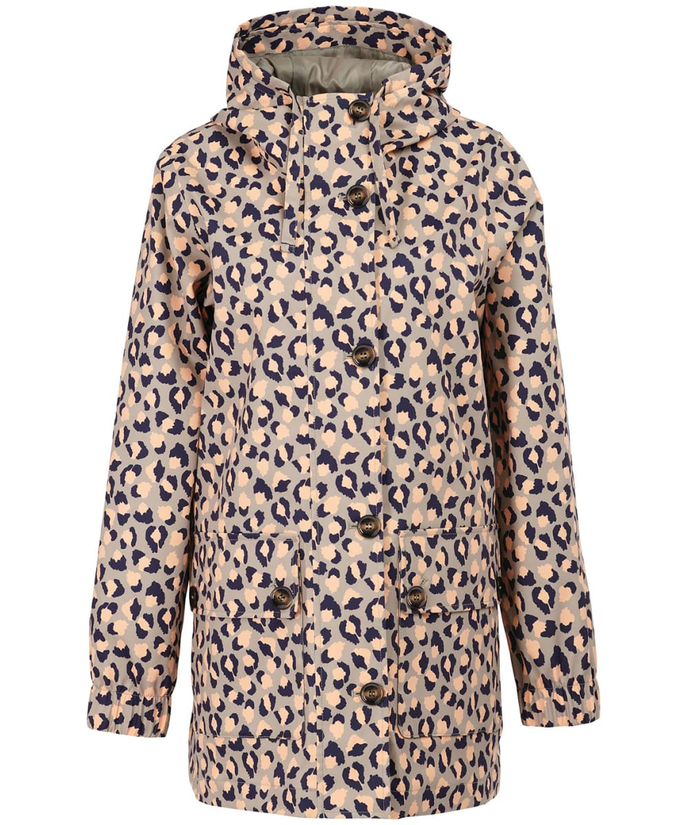 View Womens Barbour Printed Somalia Waterproof Jacket Light Trench Starling Light Trench UK 16 information