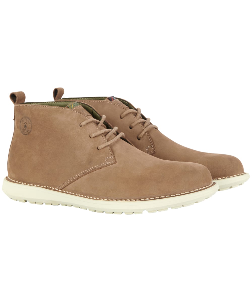 View Mens Barbour Oak Chukka Boots Taupe UK 7 information