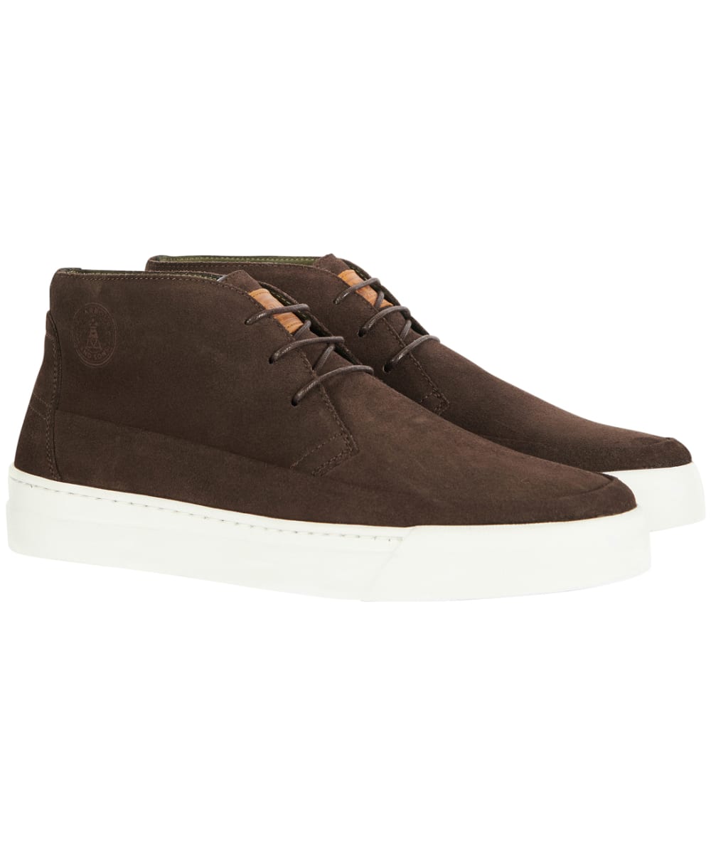 View Mens Barbour Mason Chukka Boots Choco Suede UK 7 information
