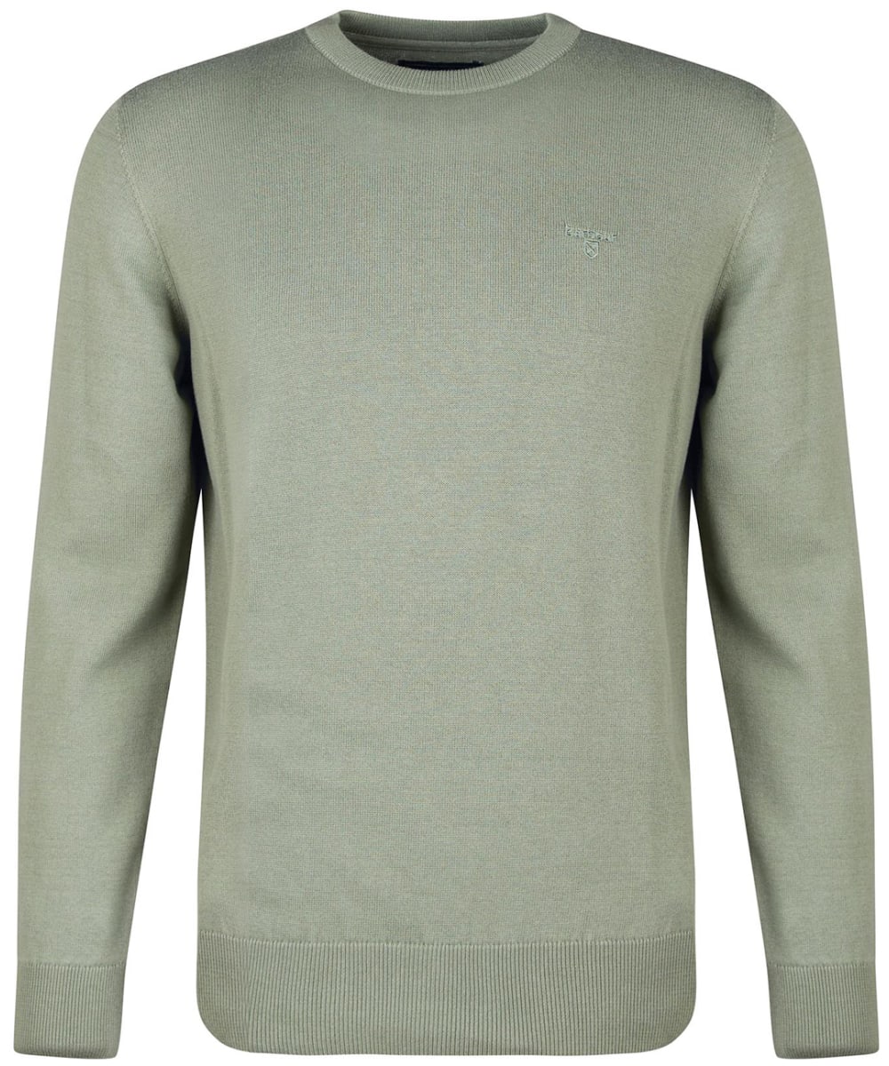 View Mens Barbour Pima Cotton Crew Neck Sweater Agave Green UK L information