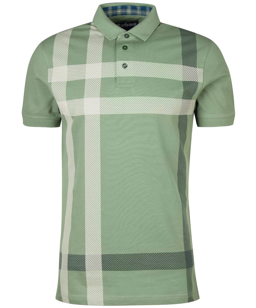 View Mens Barbour Blaine Polo Shirt Agave Green UK XL information