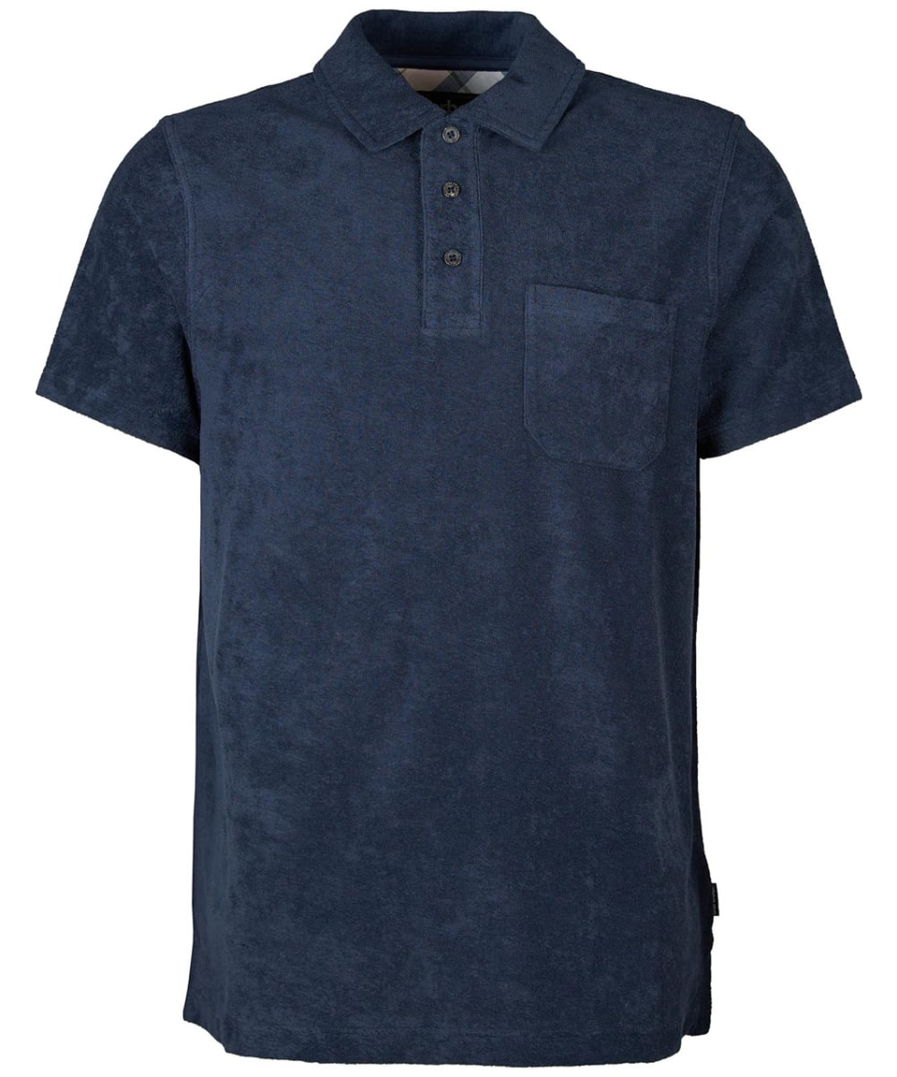 View Mens Barbour Cowes Polo Shirt Navy UK XXXL information