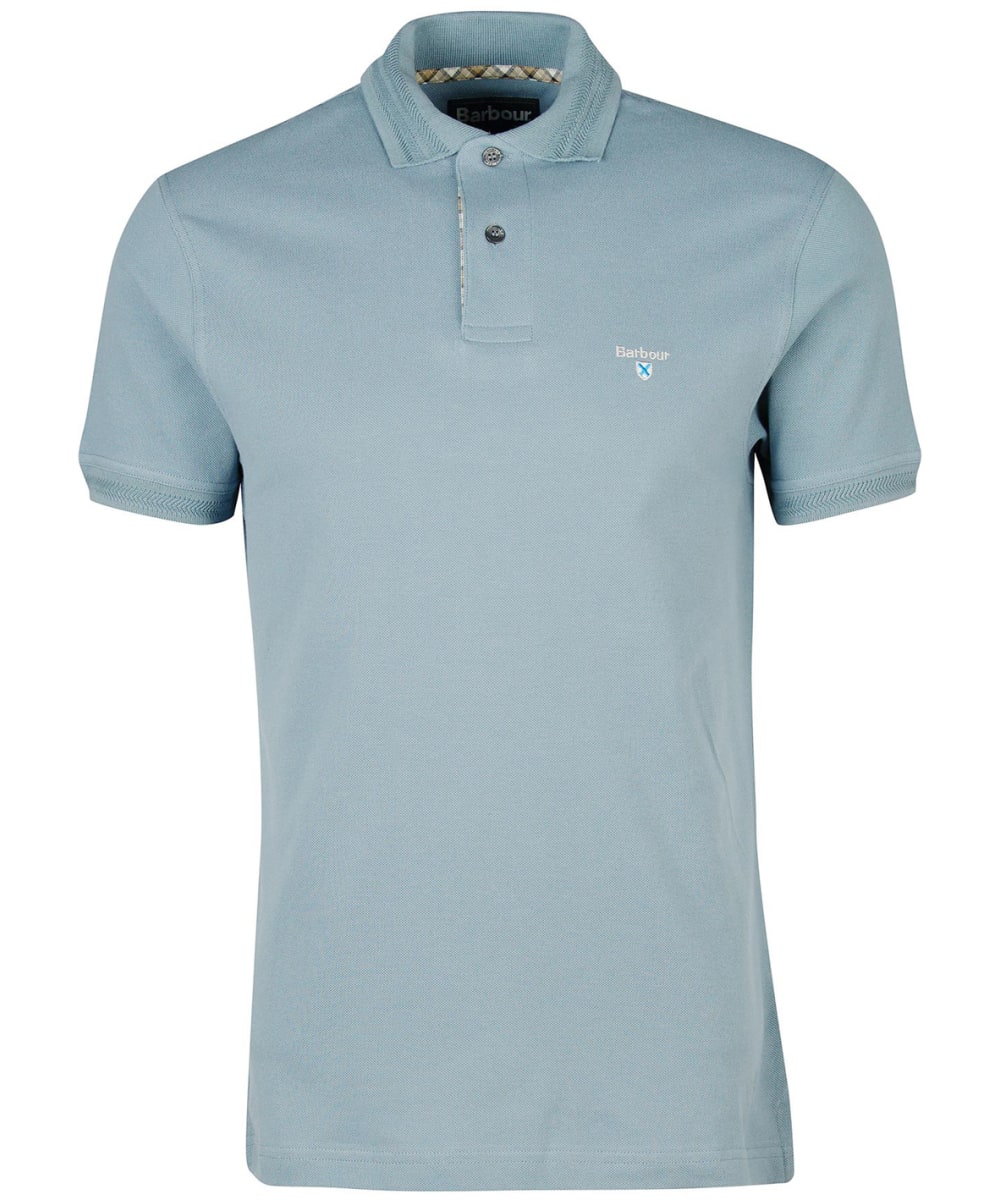 View Mens Barbour Harrowgate Polo Shirt Washed Blue UK S information