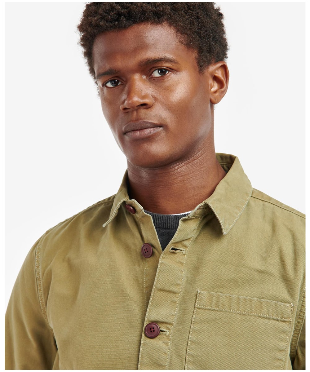 Mens olive overshirt best sale
