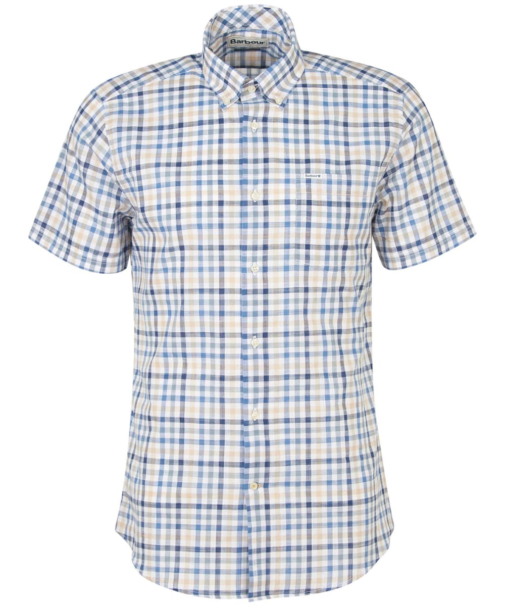 View Mens Barbour Kinson Tailored Shirt Stone UK L information