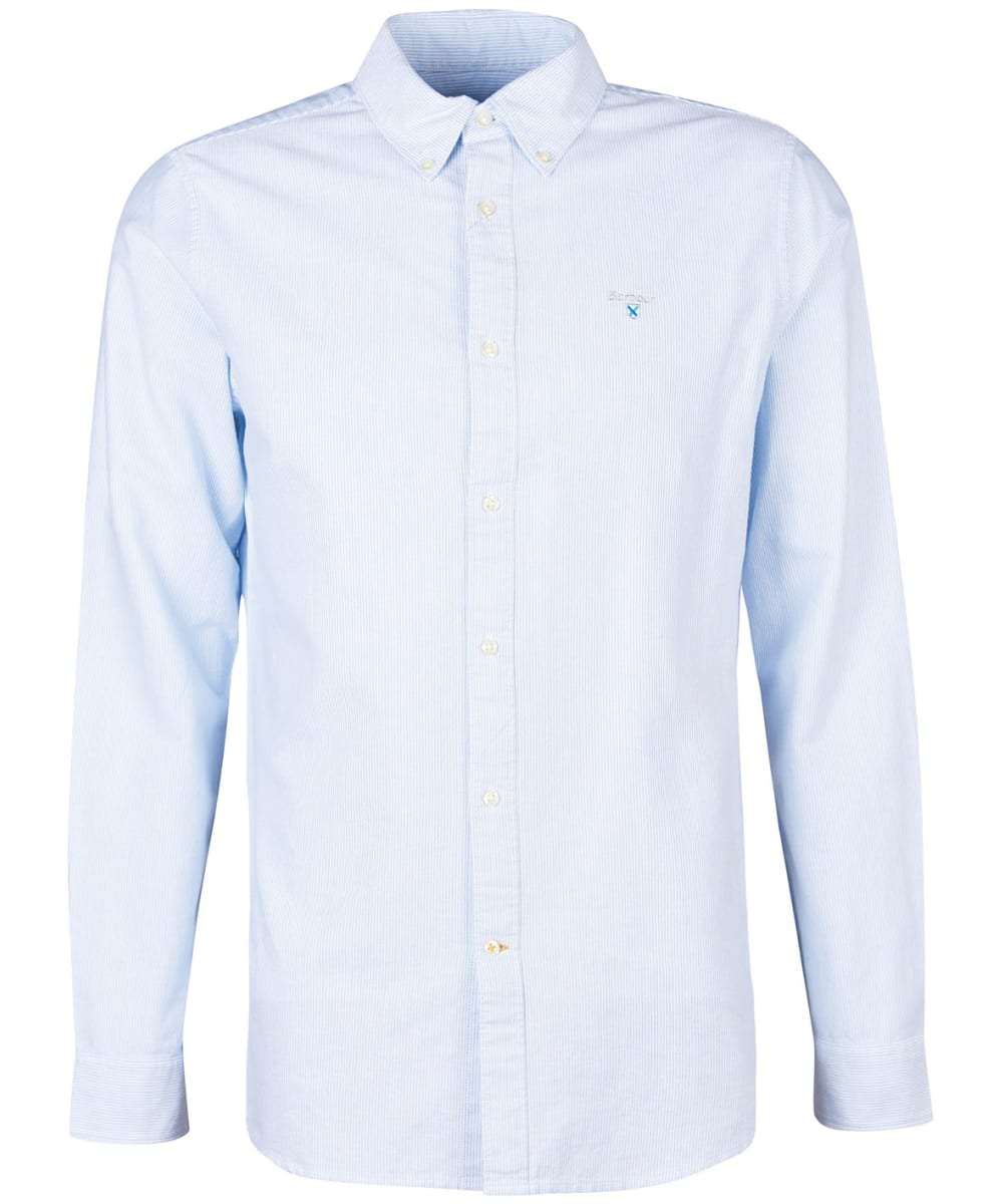 View Mens Barbour Striped Oxtown Tailored Shirt Sky Blue UK L information