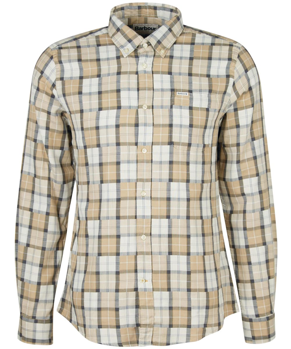 View Mens Barbour Patch Tailored Shirt Anble Sand UK M information
