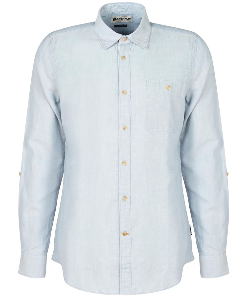 View Mens Barbour Ruthwell Tailored Shirt Chambray UK XXXL information