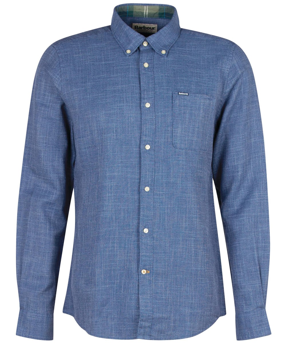 View Mens Barbour Ramport Tailored Shirt Denim Blue UK 5XL information