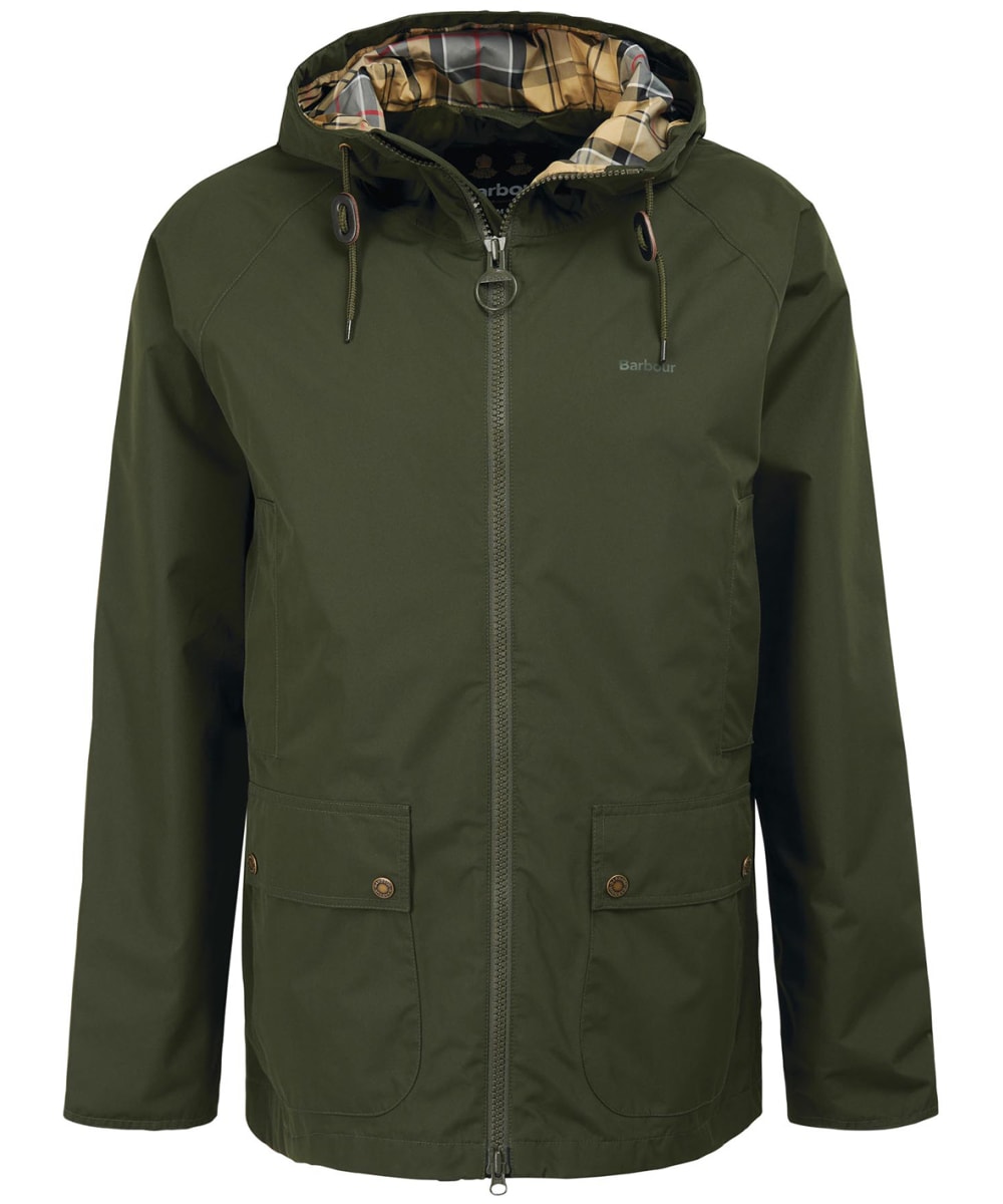 View Mens Barbour Hooded Domus Waterproof Jacket Sage Dress Tartan UK XXL information