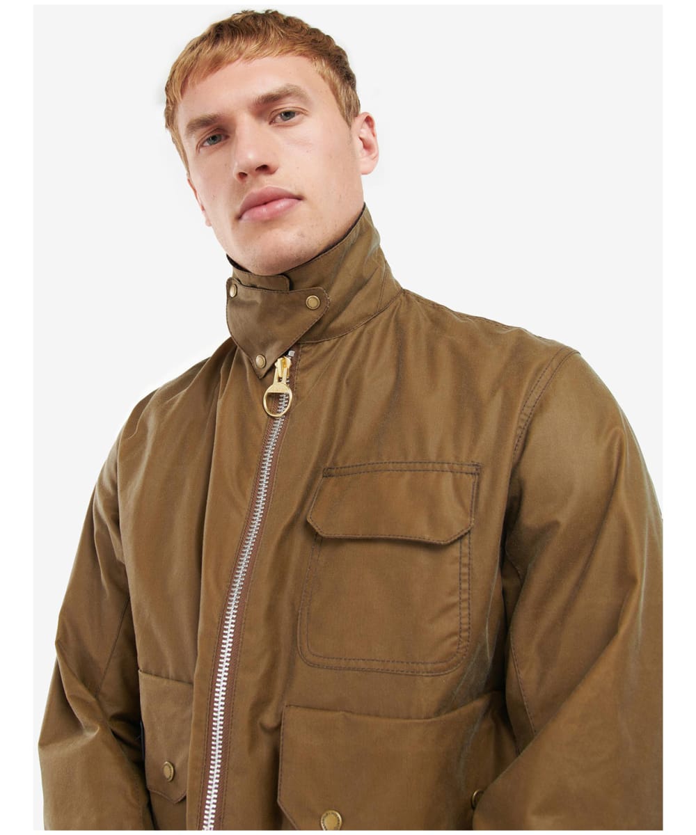 Barbour wax bomber jacket store