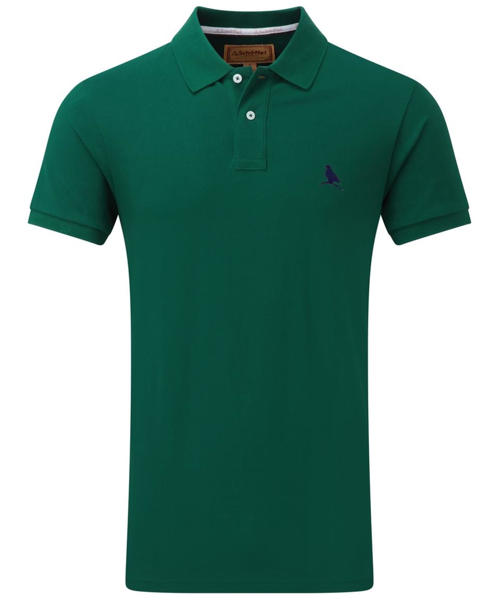 View Mens Schoffel St Ives Polo Shirt Pine Green UK XXL information