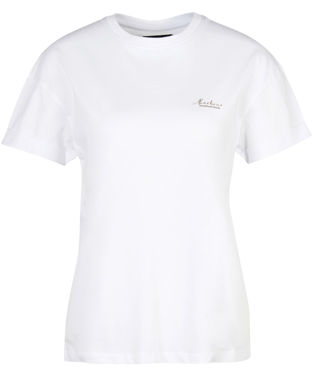 View Womens Barbour International Alonso Tshirt White UK 14 information