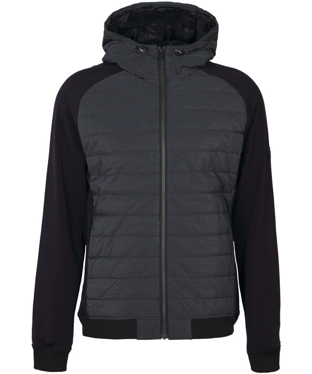 View Mens Barbour International Bromley Quilted Sweat Black UK S information