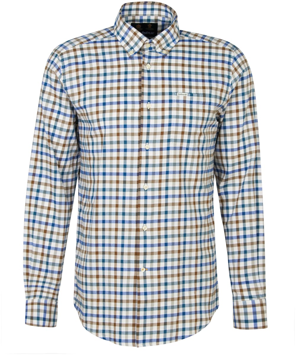 View Mens Barbour Fawdon Tailored Shirt Stone UK S information