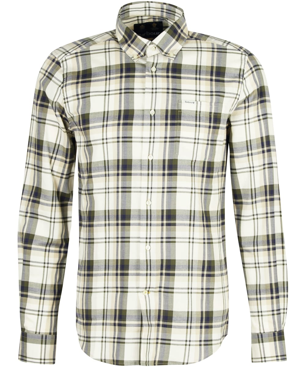 View Mens Barbour Falstone Tailored Shirt Stone UK M information