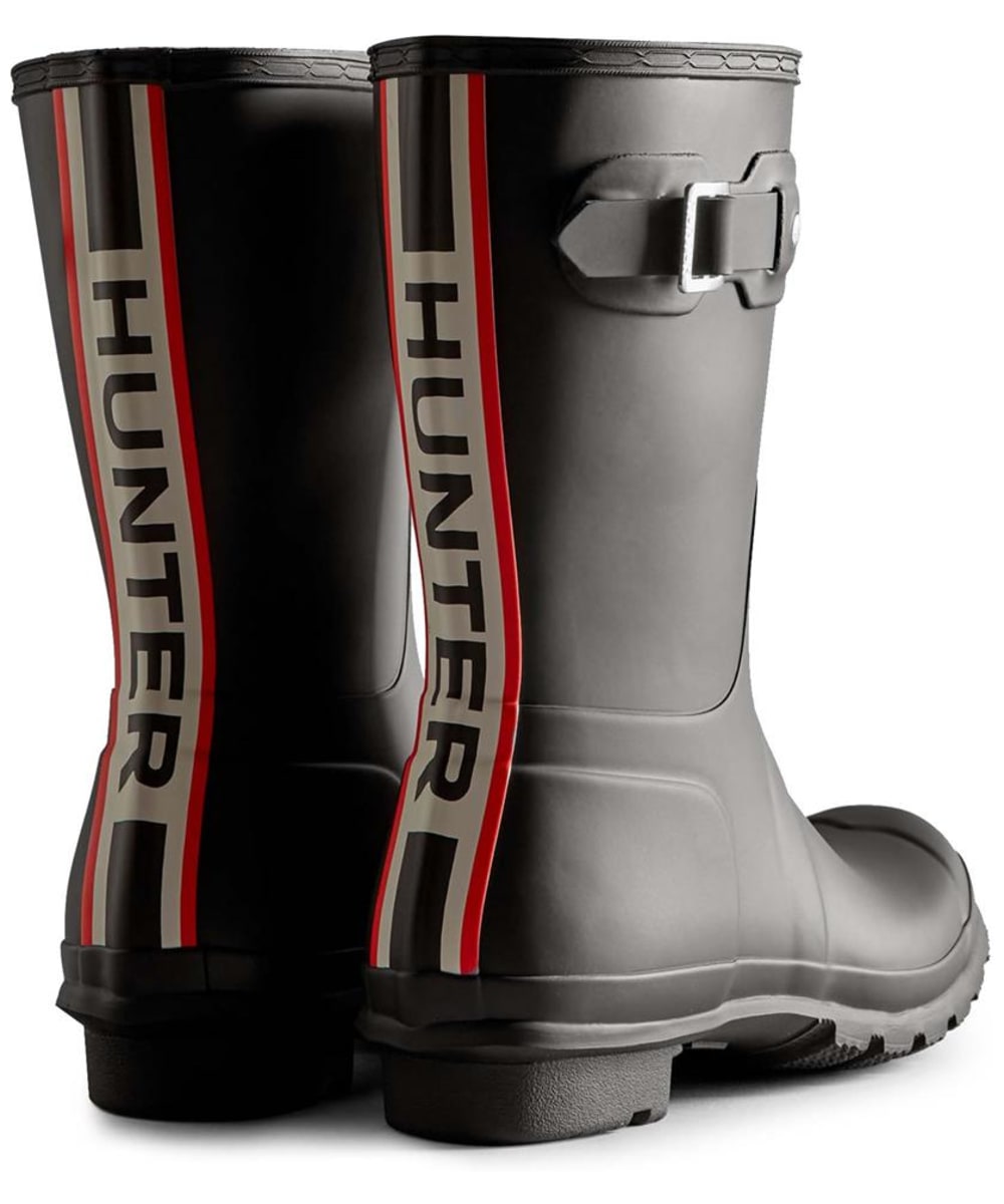 Hunter original short store back strap boots