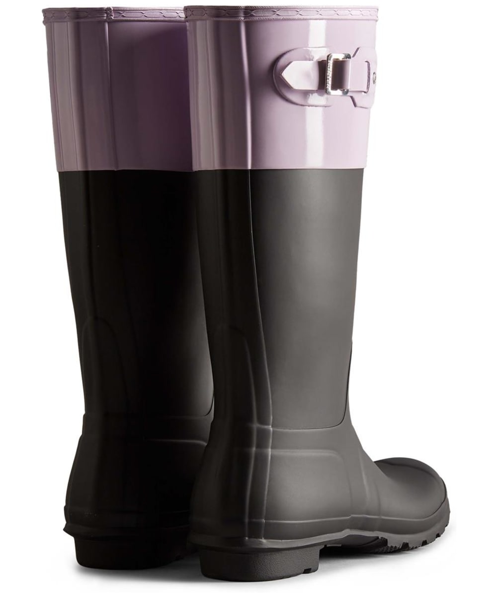 Hunter colour top block wellies