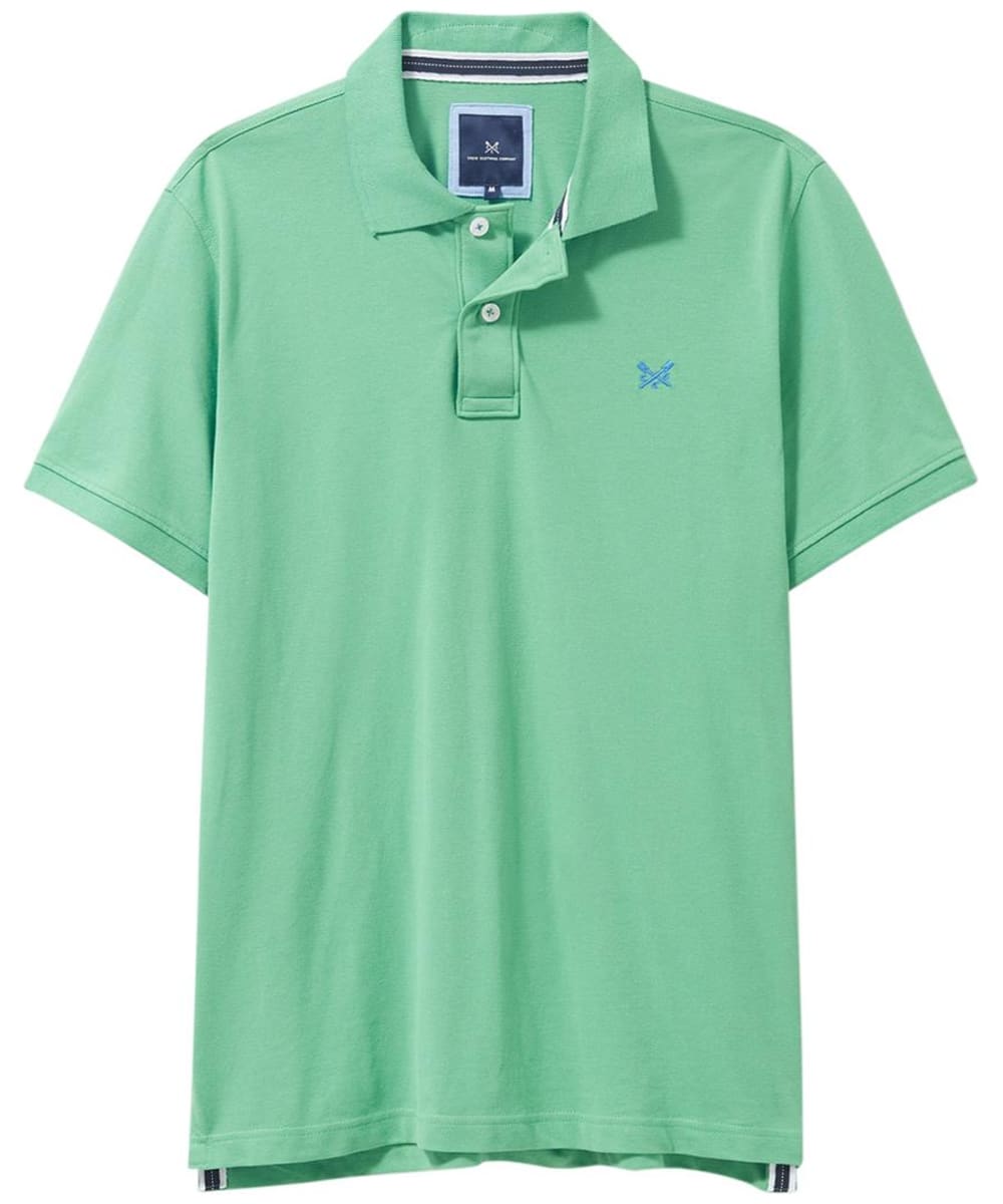 View Mens Crew Clothing Classic Pique Polo Shirt Green Space UK L information