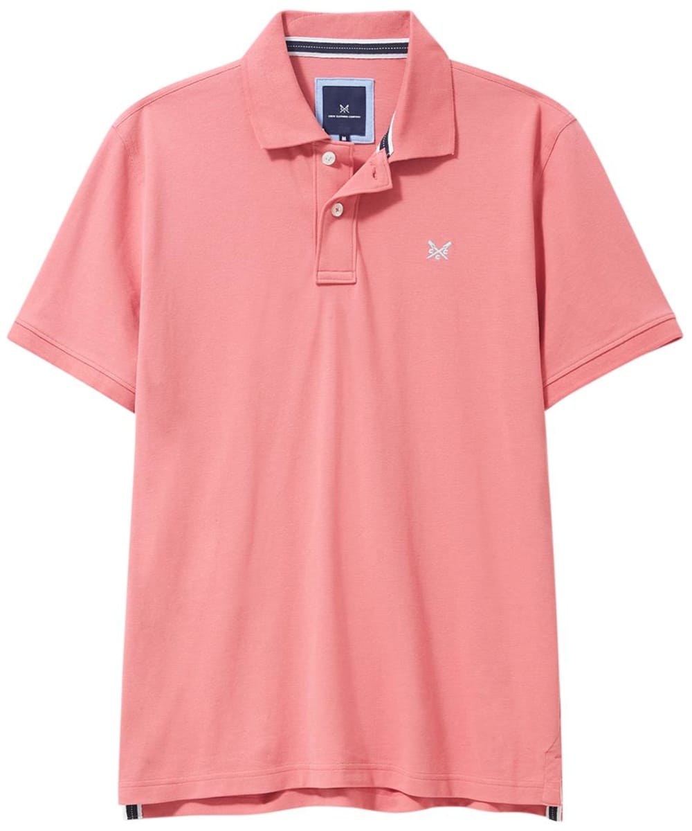 View Mens Crew Clothing Classic Pique Polo Shirt Rapture Rose UK M information