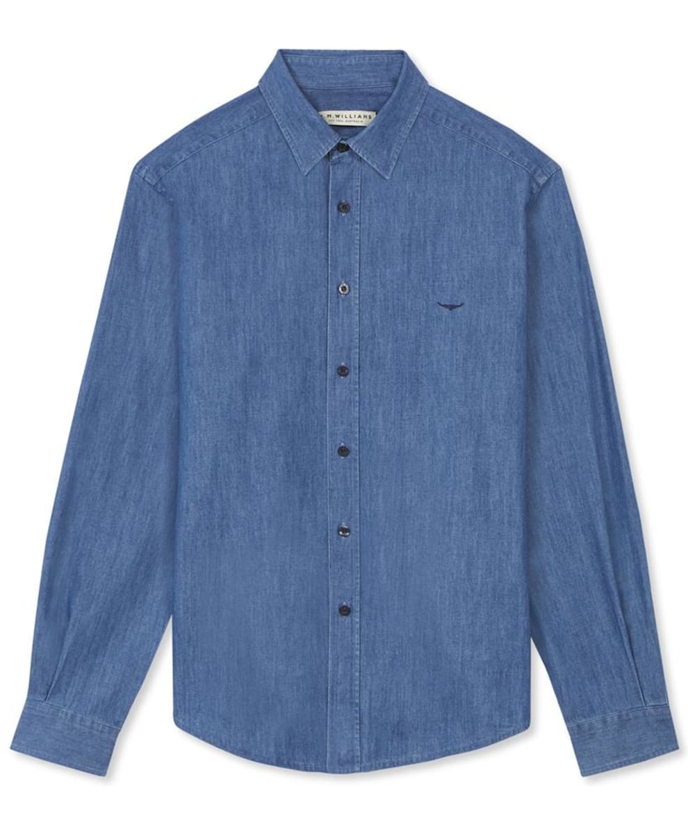 View Mens RM Williams Cadell Long Sleeved Shirt Blue UK L information