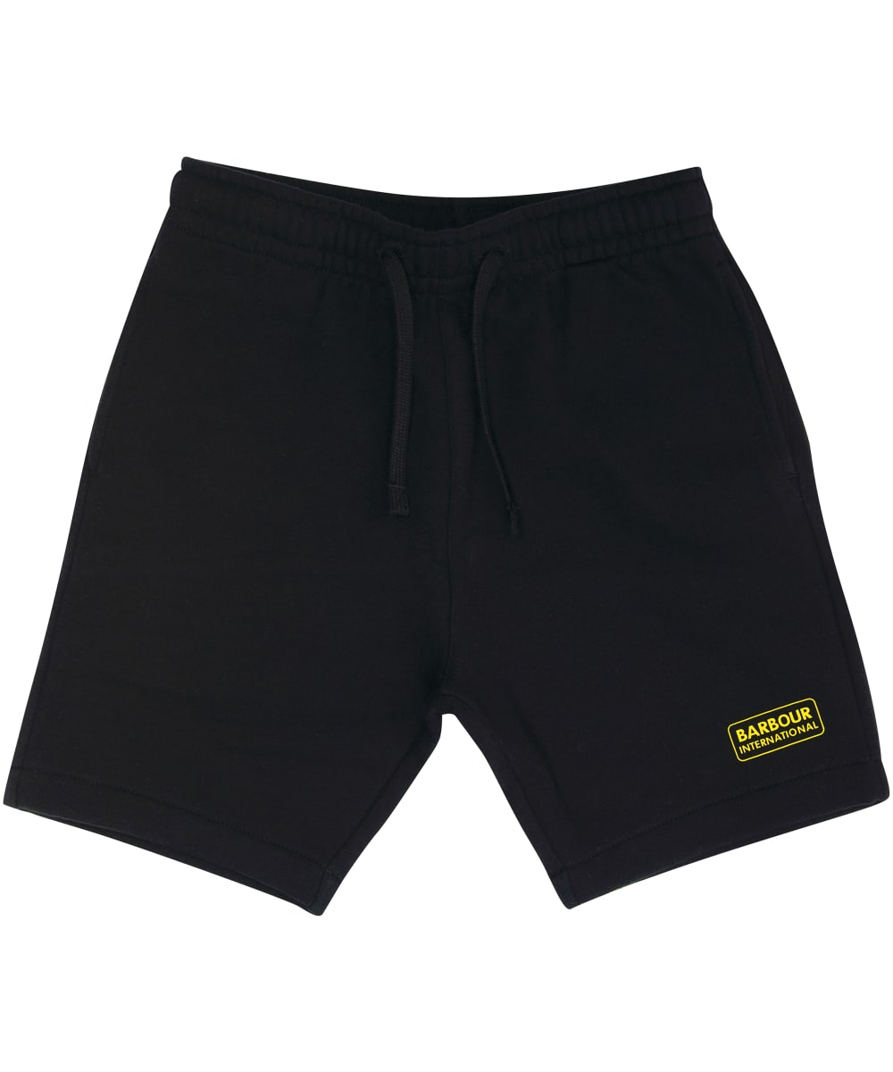 View Boys Barbour International Essential Jersey Shorts 69yrs Black 67yrs S information
