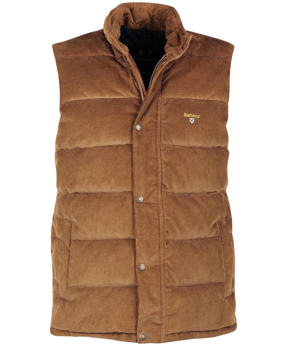 View Mens Barbour Cord Quilted Gilet Beige Ivy Tartan UK S information