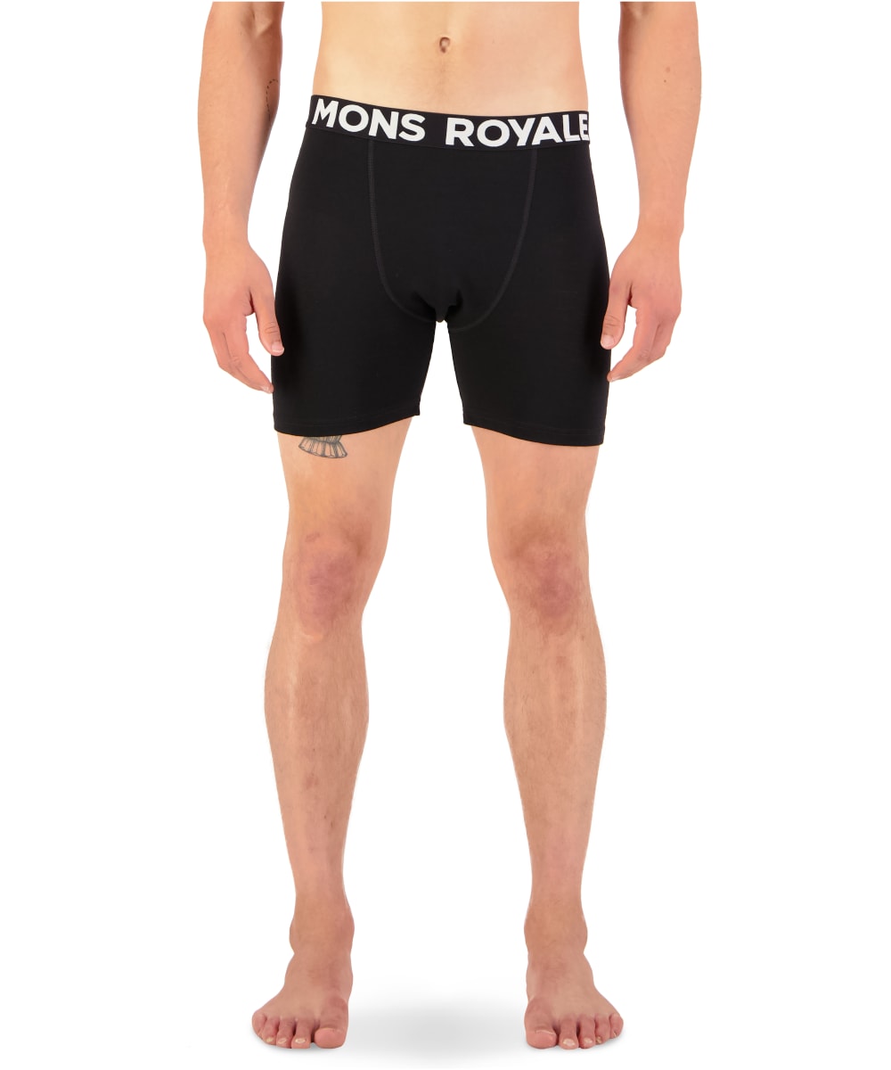 View Mens Mons Royale Hold em Breathable Boxer Short Black S information