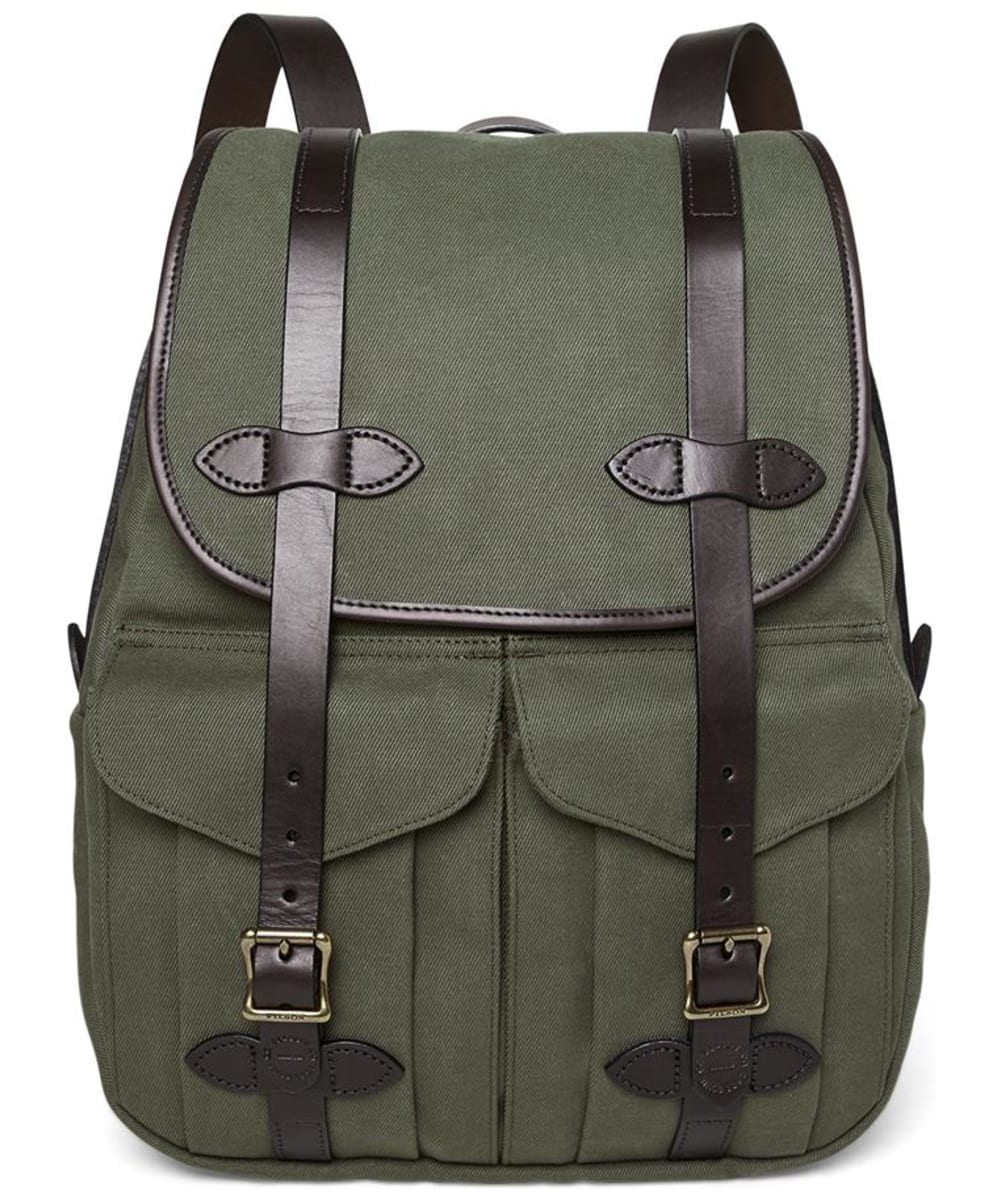 View Filson Large Lightly Waxed Rugged Twill 33L Rucksack Otter Green 33L information