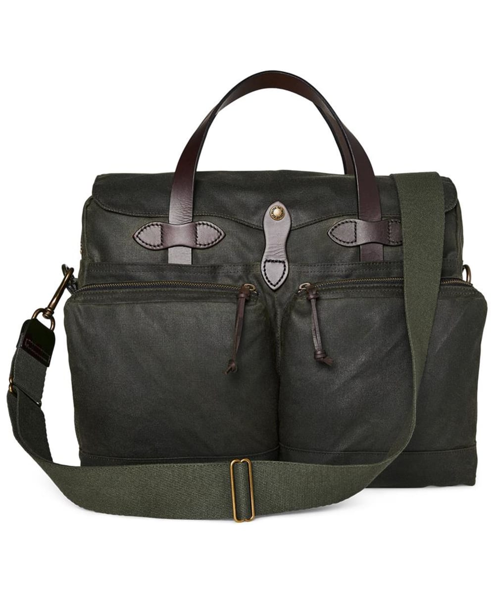 View Filson 24 Hour Tin Cloth Oil Finish Briefcase Otter Green One size information