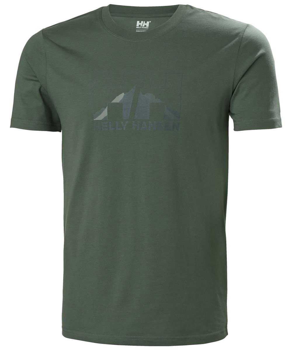 View Mens Helly Hansen Nord Graphic Short Sleeved TShirt Spruce S information